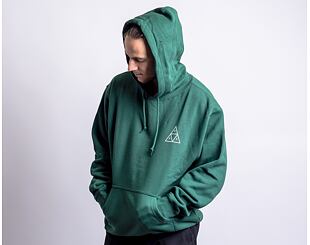 Mikina HUF Essentials Triple Triangle Hoodie Forest Green