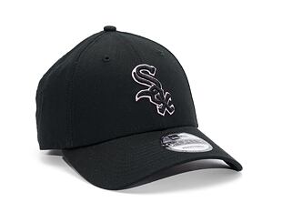Kšiltovka New Era 9FORTY MLB Team Outline Chicago White Sox Black / Rose Pink