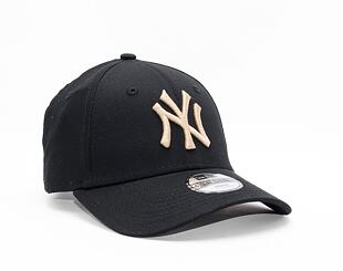 Dětská kšiltovka New Era 9FORTY Kids MLB League Essential New York Yankees Black / Oat Milk Beige