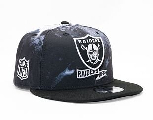 Kšiltovka New Era 9FIFTY NFL22 Sideline "Ink Dye" Las Vegas Raiders Black / White