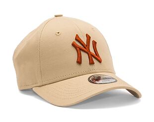 Dětská kšiltovka New Era 9FORTY Kids MLB League Essential New York Yankees Oat Milk / Redwood