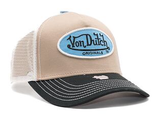 Kšiltovka Von Dutch Trucker Boston Sand/White