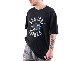 Triko Mitchell & Ness NHL LEGENDARY SLUB S/S TEE SHARKS Black