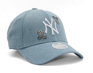 Dámská kšiltovka New Era 9FORTY Womens MLB Denim Daisy New York Yankees Sky Blue / Optic White