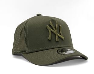 Dětská kšiltovka New Era 9FORTY Kids A-Frame Trucker MLB Tonal Mesh New York Yankees Olive