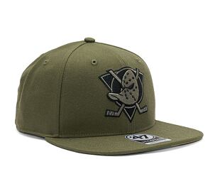 Kšiltovka '47 Brand NHl Anaheim Ducks Ballpark Camo CAPTAIN Sandalwood