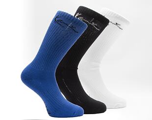 Ponožky Karl Kani Signature 3-Pack Socks blue/white/black