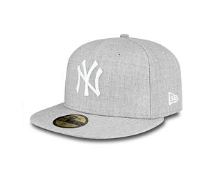 Kšiltovka New Era 59FIFTY MLB League Basic New York Yankees Heather Grey/Optic White