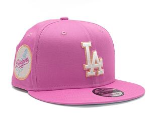 Kšiltovka New Era 9FIFTY MLB Pastel Patch Los Angeles Dodgers Wild Rose Pink / Off White