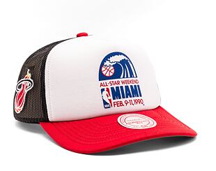 Kšiltovka Mitchell & Ness NBA Party Time Trucker Snapback Hwc Miami Heat White