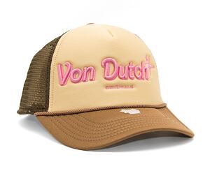 Kšiltovka Von Dutch Trucker Lund Foam Beige/Brown