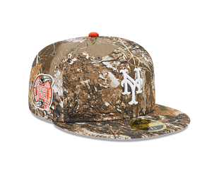 New Era 59FIFTY LP Retro Crown MLB "2000 SUBWAY SERIES" Side Patch New York Mets Realtree/Orange