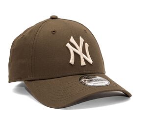 Kšiltovka New Era 9FORTY MLB League Essential New York Yankees Walnut / Stone