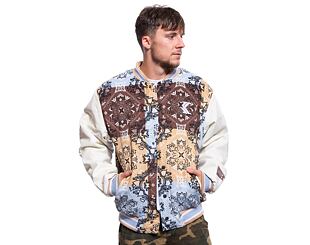 Bunda Karl Kani OG Block Paisley College Jacket light blue/multicolor