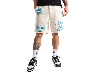 Kraťasy Rip N Dip Blonded Denim Shorts (Off White)