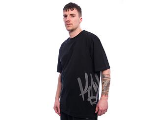 Triko Karl Kani - Woven Signature Kani Tag Tee - black/dark grey