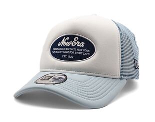 Kšiltovka New Era - Branded Oval Foam Patch 9FORTY Trucker - White / Blue