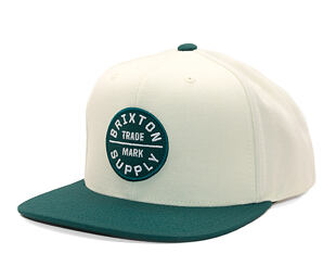 Kšiltovka Brixton - Oath Iii Snapback - Off White/Night Sage