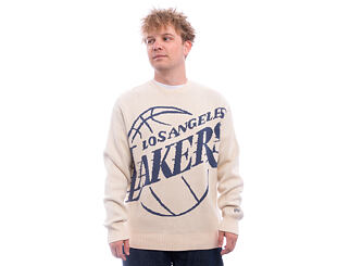 Svetr New Era - NBA Oversized Knit - LA Lakers - Cream