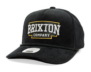 Kšiltovka Brixton - Pierson C Np Mp Snpk - Black Corduroy