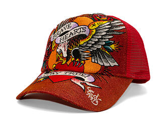 Kšiltovka Ed Hardy - Brave Hearts 6 Panel Metallic Trucker Cap - Samba