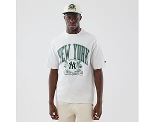 Triko New Era - MLB Arch Graphic Oversized Tee - NY Yankees - Heather Grey
