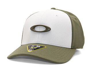 Kšiltovka Oakley - Tincan Cap - Deep Olive/White