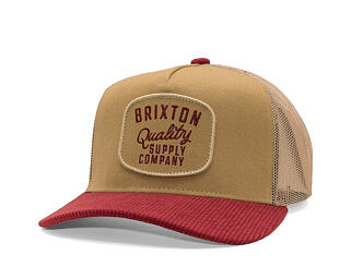 Kšiltovka Brixton - Hubal C Mp Trucker Hat - Oatmetal/Dark Brick