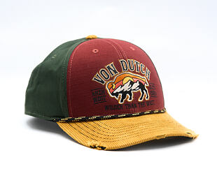 Kšiltovka Von Dutch - Semi Curve - Embroidery Premium - Red / Green
