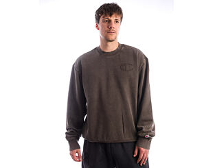 Mikina Champion - Washed Black Crewneck Sweatshirt