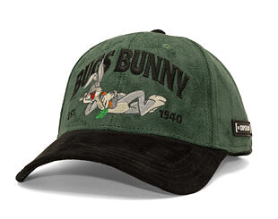Kšiltovka Capslab - Looney Tunes A-Frame - Bugs Bunny Est. 1940 Suede - Green / Black