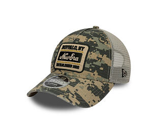 Kšiltovka New Era - Branded Camo 9FORTY M-CROWN A-Frame Trucker - Woodland Camo
