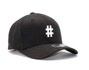 Kšiltovka State of WOW ALPHABET - Hashtag Baseball Cap Crown 2 Black/White Strapback