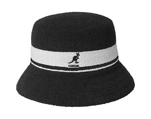 Klobouk Kangol Bermuda Stripe Bucket Black