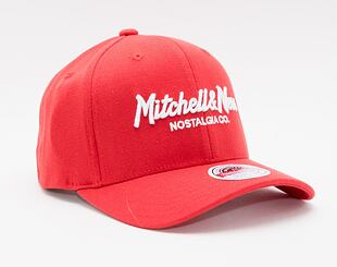 Kšiltovka Mitchell & Ness Pinscript Redline Snapback Branded Scarlet / White