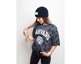 Dámské Crop Triko Champion University Harvard Tye Dye Black