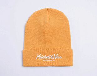 Kulich Mitchell & Ness Branded Pinscript Cuff Knit Dark Orange