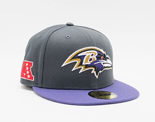 Kšiltovka New Era 59FIFTY NFL Official Team Colors Baltimore Ravens Grey