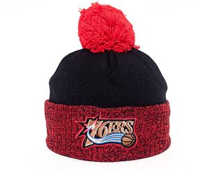 Kulich Mitchell & Ness Philadelphia 76ers Two Tone Pom Beanie HWC Black