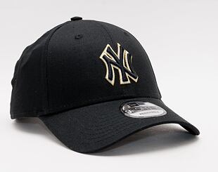 Kšiltovka New Era 9FORTY Gold Pop New York Yankees Strapback Black
