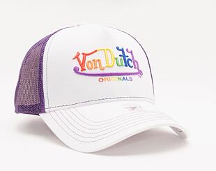 Kšiltovka Von Dutch Fargo Trucker Cotton Twill White/Purple