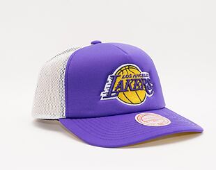 Kšiltovka Mitchell & Ness Off The Backboard Trucker Los Angeles Lakers Purple / White