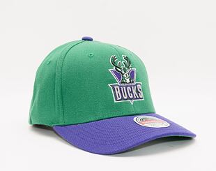 Kšiltovka Mitchell & Ness Team 2 Tone 2.0 Stretch Snapback Hwc Milwaukee Bucks Green / Purple
