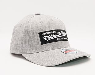 Kšiltovka Mitchell & Ness Box Logo Classic Snapback Branded Grey Heather
