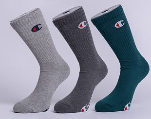 Ponožky Champion 3pk Crew Socks TEL/OXGM/CCOM