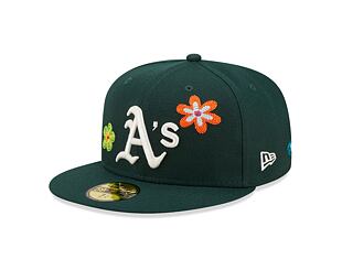Kšiltovka New Era 59FIFTY MLB Floral Oakland Athletics Dark Green