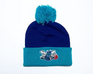Kulich Mitchell & Ness TWO TONE POM BEANIE HWC Charlotte Hornets Purple