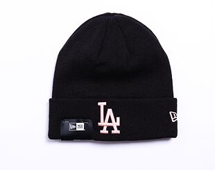 Kulich New Era MLB League Essential Cuff Beanie Los Angeles Dodgers Black / Blush Pink