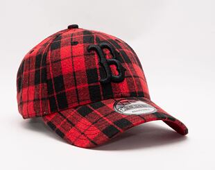 Kšiltovka New Era 9FORTY MLB Plaid  Boston Red Sox Scarlet Red