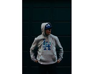 Mikina New Era Los Angeles Dodgers × Under Native V2.0 Love Wave Hoody Grey